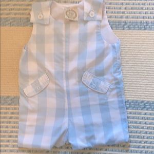 TBBC blue check Jon Jon size 6-12 months